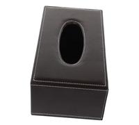 Operitacx Vintage Leather Tissue Holder Large Magnetic Napkin Storage Box Simple Elegant Design for Home Office Restaurant Business