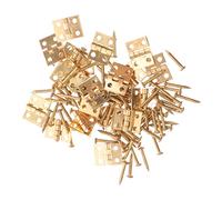 Operitacx Vintage Mini Hinges with Screws Retro Butt Hinge Replacement for Jewelry Boxes Cabinets Wardrobes Durable Polished Home Furniture Hardware Accessories