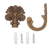 Operitacx Vintage Rustic-Style Wall Hook Antique Wall Hooks Strong Loadbearing Capacity Space-Saving Zinc Alloy Metal for Bedrooms and Bathroom