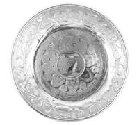 Operitacx Vintage Thai Tin Bowl Silver Small Decorative Bowl with Smooth Surface and Simple Shaped Design for Massage at Home and Beauty Salons