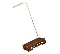 Operitacx Vintage Wooden Calligraphy Brush Holder Rack Wood Desktop Pen Storage Stand Chinese Style Brush Pen Organizer for Office and Study Desk Decor