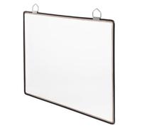 Operitacx Wall-mount File Organizer A4 Hanging Document Holder Black Plastic Storage Bag Over-the-door File Folder Office and Home Filing System