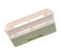 Operitacx Wall Mounted Drill-free Bathroom Organizer with Large Capacity and Extra Drawer Space Shower Storage Rack for Toiletries and Conditioner Suitable for Different Random Color