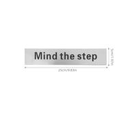 Operitacx Watch Your Step Sign Caution Mind the Step Warning Boards for Stairs Aluminium Silver Versatile Use Home and Commercial Spaces