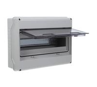 Operitacx Way Distribution Protection Box Outdoor Power Distribution Enclosure with Transparent Window Bus Bars and Din Rail for Circuit Breaker Safety and Electronic Junction Applications