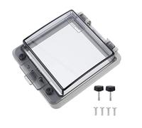 Operitacx Way Household Circuit Breaker Box Cover Indoor Wall Mount Distribution Protection Window Grey Transparent Panel for Easy Status Monitoring