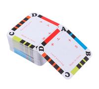 Operitacx Weaving Cards Tablet Loom Supplies 100 Pcs 5-Hole Square Cardboard for DIY Craft Kits Belt Making Arts & Crafts