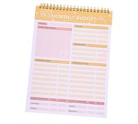 Operitacx Weekly Tearable Menu Notebook for Planning Food List Organizer with Reusable Design Guide and Grocery Tracker for Efficient Weekly Budget and Productivity