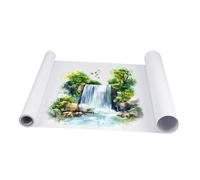 Operitacx White Drawing Paper Roll Acid Sketch Paper for Painting Crafting and Easel Use Recycled Ph Neutral Art Roll Compatible with Pencils Ink Crayons Pastels for Watercolor and Acrylic