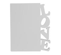 Operitacx White Sublimation Photo Frame for DIY Crafts with Love Theme, Artificial Board Material, Classic and Creative Design, for Valentine Party Table Decorations and Home Use