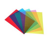 Operitacx Wide Application 5pcs Translucent Sheets Reading Aid Overlays Plastic Film for Light Filtering in Theater Office
