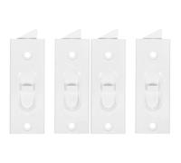 Operitacx Window Latch Locks 2 Pairs Snap-in Tilt Latch Replacements for Sash Windows Spring-Loaded Security Locks with 2 Inch Center Hole Durable Window Supplies for Home DIY