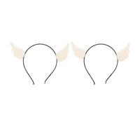 Operitacx Wings Headdress Headband Easy to Put on 2pcs Stunning Appearance for Women and Lightweight Fabric Halloween Masquerade Party Accessories