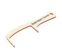 Operitacx Wooden Bald Comb Prank Gift for Combing Beards and Mustaches with Sl nd Simple Design for Men for Bald Men or Comedy Acts and Clown Costumes