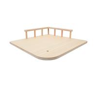 Operitacx Wooden Cat Climbing Platform Replacement Board for Cats and Kittens with Floorstanding Design and Thick Slip-resistant Textured Layer, Elevated Viewing Platform for Living Room