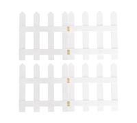 Operitacx Wooden Christmas Tree Fence, 47 x 12 inch Wood Picket Fence Christmas Tree Decoration for Pets, Kids Xmas Party Garden Home Fences Decoration