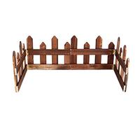Operitacx Wooden Christmas Tree Fence, 47 x 9 inch Wood Picket Fence Christmas Tree Decoration for Pets, Kids Xmas Party Garden Home Fences Decoration