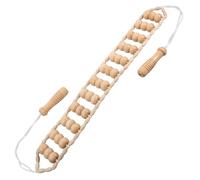 Operitacx Wooden Massage Roller Stick Manual Muscle Roller Stick Enhances Relaxation Beige Handheld Back and Shoulder Massager for Home Use Personal Massages