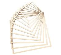 Operitacx Wooden Mold Set for Clay and Other Materials with Concentric Cutting and Precise Edges, Square Geometric Figure Design, for DIY and Educational Settings Pottery Craft