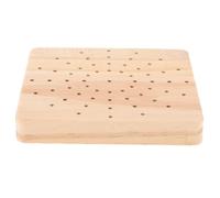 Operitacx Wooden Nail Drill Bit Storage Box Compact Design and Sturdy Material for Personal Use and Professional Salons Manicure Tool Organizer Holder Multi-hole Rack for Efficient Nail