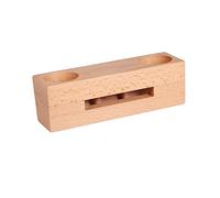 Operitacx Wooden Phone Sound Amplifier Holder Beech Passive Speaker Stand Portable Mobile Device Amplifier for Video Watching and Hands Use Desk Car