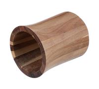 Operitacx Wooden Utensil Holder for Kitchen Countertop with 360 Degree Rotating Function, Acacia Wood Material, Cylindrical Shape, Farmhouse Style, Gentle on Forks and Spoons for Organised