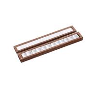 Operitacx Wooden Watercolour Paint Box 12 Half Pan Grids Empty Palette Tray Lightweight Art Painting Storage Box Portable Case for Artists and Students
