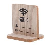 Operitacx Wooden Wifi Password Sign for Guests Stable Display Board for Home Business Hotels Restaurants Fit Material Communication of Credentials