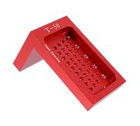 Operitacx Woodworking Hole Positioning Gauge Red Aluminum Alloy T-shape Ruler Marking Tool for Carpenters Engineers Architects Students