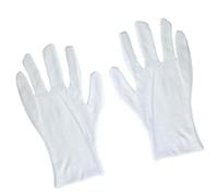 Operitacx Work Gloves Providing Better Hand Protection Cotton with Extended Length White 6 Pairs and Three Seams and Wrist Wrap for General Purpose Applications and Inspection