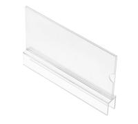 Operitacx Workstation Sign Office Accessory Sign Display Holder Sign Holder Table Office Card Holder Name Tags Holder Display Signs Information Card Holder Card Rack Transparent Acrylic