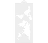 Operitacx World Map Cake Stencil, World Map Stencil for Cake, Cake Stencils Template for Cake Dessert Fondant Buttercream Embossing Decorating, 34.7 * 15.7cm