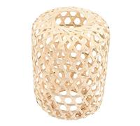 Operitacx Woven Bamboo Ceiling Light Shade Pendant Lamp Replacement Unique Handcrafted Design for Farmhouse Restaurant Kitchen and Bedroom Decor Easy to Install Chandelier Cover