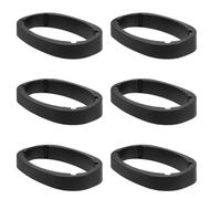 Operitacx X9 Beveled Mount Plastic Black 6pcs Speaker Spacer Ring Adapter | Door Stereo Installation, Waterproof Design, Noise Reduction, Enhanced Sound Quality