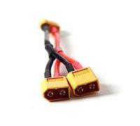 Operitacx Xt60 Parallel Battery Connector Cable with One Male and Two Female Xt60 Connections Plastic Material Connect Two Batteries in Ebike and Solar Panel Systems