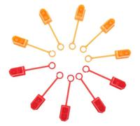 Operitacx Xt60 Plug Covers 10Pcs Plastic Protective Caps Insulated Dustproof Sleeve for Lithium Battery Connector Rc Model Accessories with Anti-Short Circuit Function