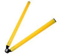 Operitacx Yellow Foldable Soccer Training Poles Agility Training Tool with Bright and Eye-catching Colour, Made of Sturdy Abs and Metal, for Game Day and Sunny Days Practice