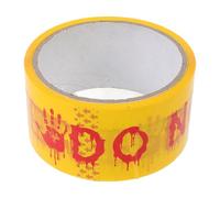 Operitacx Yellow Halloween Caution Tape Roll with Eye-catching Adhesive Pvc Material for DIY Halloween Decoration and Office Safety Warning Barrier Tape