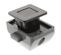 Operitacx Zinc Alloy Door Latch Lock with Push Button for Cupboard Cabinet Catch Lock Resistant for Rv Boat Drawer Doors Keyless Press to Close Design Wear Resistant Surface Black Matte