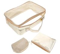 Operitacx Zipper Makeup Bag Cosmetic Bag for Travel with Simple and Chic Design Large Capacity Convenient for Travel Suitable for Daily Use and Women