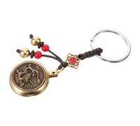 Operitacx Zodiac Dragon Keychain Pendant Practical Design to Invite Wealth Made of Sturdy Brass Material with Chic Shape Or New Year for Backpack Use