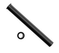 OPERMAXER Brass Immersion Pipe Extra Long 400 mm for Universal Siphon, Extension Pipe 1 1/4 Inch x 32 mm Drain, Adjustable Pipe Including Seals, Matt Black