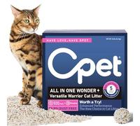 OPET Mixed Tofu Cat Litter - 18lb Strong Clumping Litter, Mixed Tofu and Bentonite, 99.9% Dust Free and Flushable Cat Litter, Natural Sustainable Ingredients Odor Control, Low Tracking（18lb, Fresh）