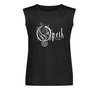 Opeth Band Music Rocks Cotton Heavy Death Metal Unisex Sleeveless T-Shirt Printed Tee Graphic Top Men Vest Tank Black Shirt L