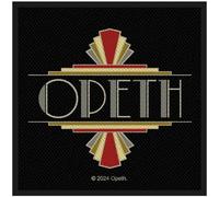 Opeth Logo Woven Art Deco Patch (100mm x 100mm) (Black)