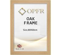 OPFR 80X60cm POSTER FRAMES PICTURE FRAMES BLACK WHITE OAK SILVER WALNUT DARK OAK (OAK, 80X60CM)