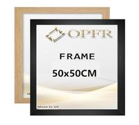 OPFR BLACK OAK SQUARE POSTER PHOTO PICTURE FRAMES (Black, 15X15 INCH)
