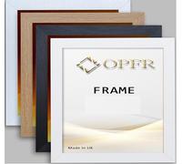 OPFR Square Poster Frames, Black,White,Oak,Silver (Black, 12x12 Inch)