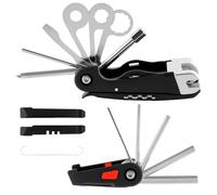 OPFYWF 19 in 1 Bike Repair Tool Kit Bicycle Multitool Fixes - Practical Cycling Accessories Multi Function Folding Tools Portable Multifunctional Bicycle Tools for Emergencies and On the Go