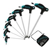 OPFYWF 7 Pcs T Handle Allen Keys Sturdy T-Handle Hex Key Set Magnetic T Handle Wrench Set Metric Hexagon Wrench Set Portable Hex Key Set for DIY, Auto Bike Repair Tool, 8PCS with Storage Bag